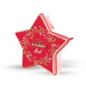 Kingsleaf Fekete tea csillag piros FD 30g
