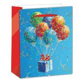 PT.M KÉK ALAPON SZÍNES LUFIK KÖZEPES